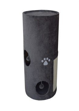 Bituxx Drapak/Tuba/ Wieża dla Kota 100cm Siwy