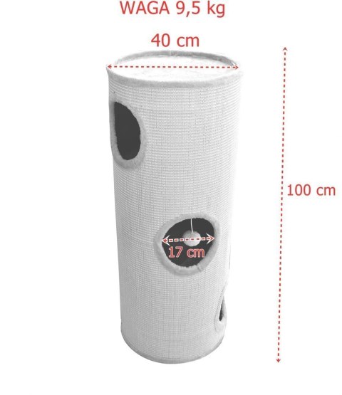 Bituxx Drapak/Tuba/ Wieża/Legowisko dla Kota 100cm Brąz Bituxx Drapak/Tuba/ Wieża/Legowisko dla Kota 100cm Brąz