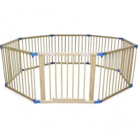 Bituxx Drewniany Kojec dla Dziecka Ø150 cm Naturalne Drewno Bezpieczny i Stabilny Bituxx Drewniany Kojec dla Dziecka Ø150 cm Naturalne Drewno Bezpieczny i Stabilny