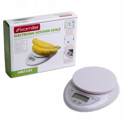 KAMILLE ELEKTRONICZNA WAGA KUCHENNA LCD do 5kg 7101 KAMILLE ELEKTRONICZNA WAGA KUCHENNA LCD do 5kg 7101