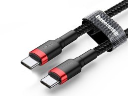 Baseus Baseus Kabel Cafule 2x USB-C QC 3A 2m PD red black