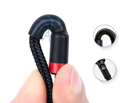 Baseus Baseus Kabel Cafule 2x USB-C QC 3A 2m PD red black Baseus Baseus Kabel Cafule 2x USB-C QC 3A 2m PD red black