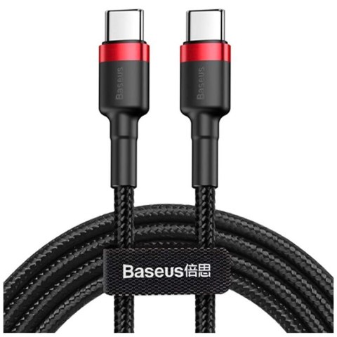 Baseus Baseus Kabel Cafule 2x USB-C QC 3A 2m PD red black Baseus Baseus Kabel Cafule 2x USB-C QC 3A 2m PD red black