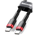Baseus Baseus Kabel Cafule 2x USB-C QC 3A 2m PD red black