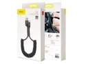 Baseus Baseus elastyczny kabel Fish eye spring USB-C Typ C 2A 1M czarny