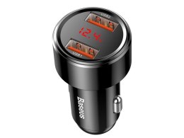 Baseus Baseus ładowarka samochodowa 2x USB Quick Charge QC 3.0 45W 6A Black
