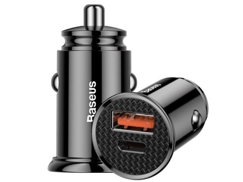 Baseus Baseus ładowarka samochodowa USB QC 4.0 USB-C PD 3.0 PPS 30W Black Baseus Baseus ładowarka samochodowa USB QC 4.0 USB-C PD 3.0 PPS 30W Black