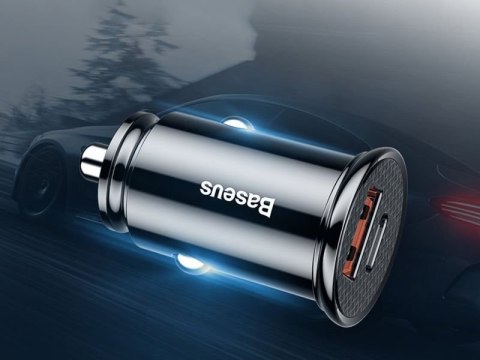 Baseus Baseus ładowarka samochodowa USB QC 4.0 USB-C PD 3.0 PPS 30W Black Baseus Baseus ładowarka samochodowa USB QC 4.0 USB-C PD 3.0 PPS 30W Black