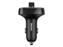 Baseus Ładowarka samochodowa Baseus transmiter Bluetooth FM MP3 T-Typed black