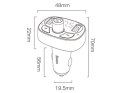 Baseus Ładowarka samochodowa Baseus transmiter Bluetooth FM MP3 T-Typed black