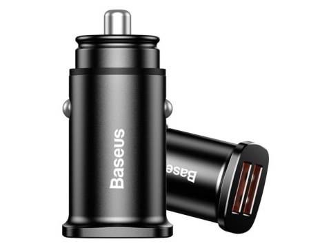 Baseus Ultraszybka ładowarka samochodowa Baseus QC 2x USB 30W czarna