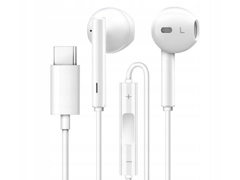 Huawei Słuchawki przewodowe do Huawei CM33 USB-C Type C mikrofon + pilot białe Huawei Słuchawki przewodowe do Huawei CM33 USB-C Type C mikrofon + pilot białe