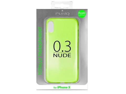 Puro Etui PURO 0.3 Nude Apple iPhone X/Xs Fluo Green Puro Etui PURO 0.3 Nude Apple iPhone X/Xs Fluo Green