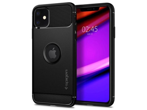 Spigen Etui Spigen Rugged Armor do Apple iPhone 11 Matte Black Spigen Etui Spigen Rugged Armor do Apple iPhone 11 Matte Black