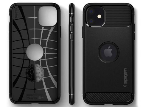 Spigen Etui Spigen Rugged Armor do Apple iPhone 11 Matte Black Spigen Etui Spigen Rugged Armor do Apple iPhone 11 Matte Black