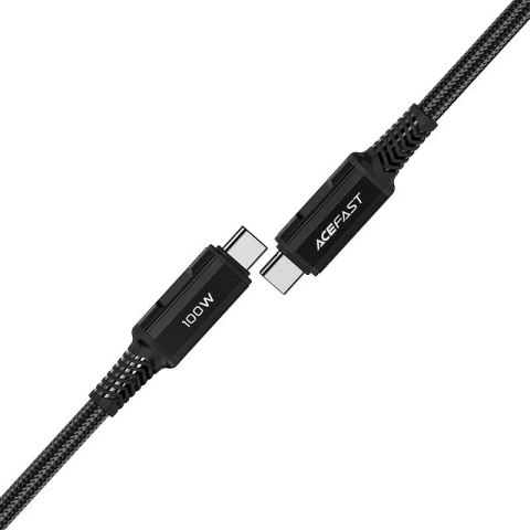 Acefast Acefast kabel USB Typ C - USB Typ C 2m, 100W (20V/5A) czarny (C4-03 Black) Acefast Acefast kabel USB Typ C - USB Typ C 2m, 100W (20V/5A) czarny (C4-03 Black)