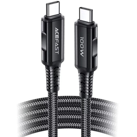 Acefast Acefast kabel USB Typ C - USB Typ C 2m, 100W (20V/5A) czarny (C4-03 Black) Acefast Acefast kabel USB Typ C - USB Typ C 2m, 100W (20V/5A) czarny (C4-03 Black)