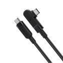 Acefast Acefast kątowy kabel USB Typ C - USB Typ C 2m, 100W (20V/5A) czarny (C5-03 Black)