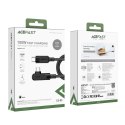 Acefast Acefast kątowy kabel USB Typ C - USB Typ C 2m, 100W (20V/5A) czarny (C5-03 Black)