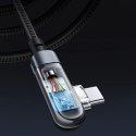 Acefast Acefast kątowy kabel USB Typ C - USB Typ C 2m, 100W (20V/5A) czarny (C5-03 Black)