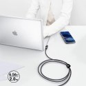 Acefast Acefast kątowy kabel USB Typ C - USB Typ C 2m, 100W (20V/5A) czarny (C5-03 Black)