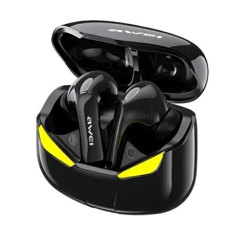 Awei AWEI Słuchawki gamingowe Bluetooth 5.0 T35 TWS + stacja dokująca Czarne Awei AWEI Słuchawki gamingowe Bluetooth 5.0 T35 TWS + stacja dokująca Czarne