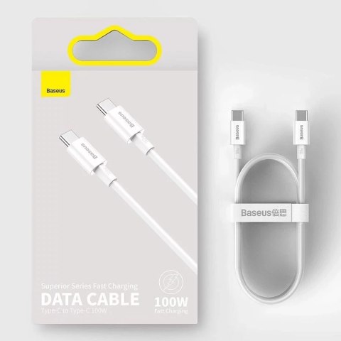 Baseus Baseus Superior kabel przewód USB Typ C - USB Typ C szybkie ładowanie Quick Charge / Power Delivery / FCP 100W 5A 20V 2m czarny Baseus Baseus Superior kabel przewód USB Typ C - USB Typ C szybkie ładowanie Quick Charge / Power Delivery / FCP 100W 5A 20V 2m czarny