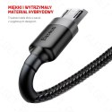 Baseus Kabel nylonowy Baseus Cafule Micro-USB 1.5A 200cm Czerwony