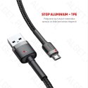 Baseus Kabel nylonowy Baseus Cafule Micro-USB 1.5A 200cm Czerwony