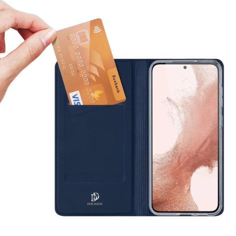 Dux Ducis Etui na telefon Dux Ducis Skin Pro do Samsung Galaxy S23 pokrowiec z klapką portfel na kartę podstawka niebieskie Dux Ducis Etui na telefon Dux Ducis Skin Pro do Samsung Galaxy S23 pokrowiec z klapką portfel na kartę podstawka niebieskie