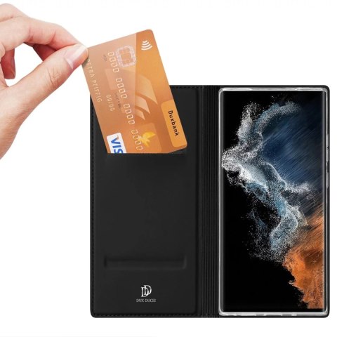 Dux Ducis Etui ochronne Dux Ducis Skin Pro do Samsung Galaxy S23 Ultra pokrowiec z klapką portfel na kartę podstawka Czarne Dux Ducis Etui ochronne Dux Ducis Skin Pro do Samsung Galaxy S23 Ultra pokrowiec z klapką portfel na kartę podstawka Czarne