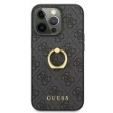 Guess Etui Guess GUHCP13L4GMRGR do Apple iPhone 13 Pro / 13 6,1" szary/grey hardcase 4G with ring stand