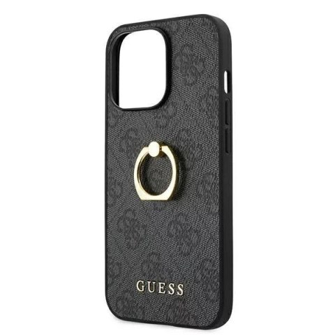 Guess Etui Guess GUHCP13L4GMRGR do Apple iPhone 13 Pro / 13 6,1" szary/grey hardcase 4G with ring stand Guess Etui Guess GUHCP13L4GMRGR do Apple iPhone 13 Pro / 13 6,1" szary/grey hardcase 4G with ring stand