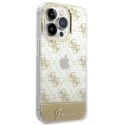 Guess Etui Guess GUHCP14LHG4MHG do Apple iPhone 14 Pro 6,1" złoty/gold hardcase 4G Pattern Script