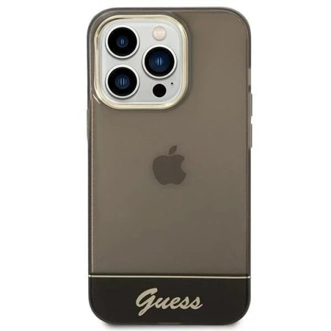Guess Etui Guess GUHCP14LHGCOK do Apple iPhone 14 Pro 6,1" czarny/black hardcase Translucent Guess Etui Guess GUHCP14LHGCOK do Apple iPhone 14 Pro 6,1" czarny/black hardcase Translucent