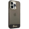 Guess Etui Guess GUHCP14LHGCOK do Apple iPhone 14 Pro 6,1" czarny/black hardcase Translucent