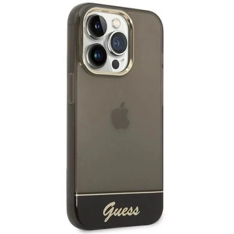 Guess Etui Guess GUHCP14LHGCOK do Apple iPhone 14 Pro 6,1" czarny/black hardcase Translucent Guess Etui Guess GUHCP14LHGCOK do Apple iPhone 14 Pro 6,1" czarny/black hardcase Translucent