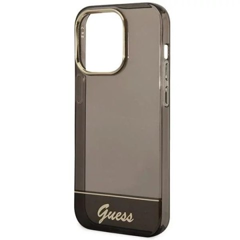 Guess Etui Guess GUHCP14LHGCOK do Apple iPhone 14 Pro 6,1" czarny/black hardcase Translucent Guess Etui Guess GUHCP14LHGCOK do Apple iPhone 14 Pro 6,1" czarny/black hardcase Translucent
