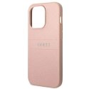 Guess Etui Guess GUHCP14LPSASBPI do Apple iPhone 14 Pro 6,1" różowy/pink Saffiano Strap