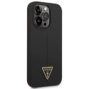 Guess Etui Guess GUHCP14LSLTGK do Apple iPhone 14 Pro 6,1" czarny/black hardcase Silicone Triangle
