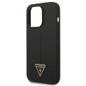 Guess Etui Guess GUHCP14LSLTGK do Apple iPhone 14 Pro 6,1" czarny/black hardcase Silicone Triangle