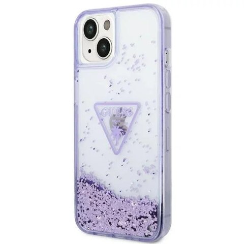 Guess Etui Guess GUHCP14MLFCTPU do Apple iPhone 14 Plus 6,7" fioletowy/purple hardcase Liquid Glitter Palm Collection Guess Etui Guess GUHCP14MLFCTPU do Apple iPhone 14 Plus 6,7" fioletowy/purple hardcase Liquid Glitter Palm Collection