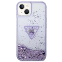 Guess Etui Guess GUHCP14MLFCTPU do Apple iPhone 14 Plus 6,7" fioletowy/purple hardcase Liquid Glitter Palm Collection