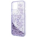 Guess Etui Guess GUHCP14MLFCTPU do Apple iPhone 14 Plus 6,7" fioletowy/purple hardcase Liquid Glitter Palm Collection