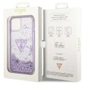Guess Etui Guess GUHCP14MLFCTPU do Apple iPhone 14 Plus 6,7" fioletowy/purple hardcase Liquid Glitter Palm Collection