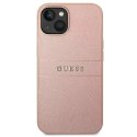 Guess Etui Guess GUHCP14MPSASBPI do Apple iPhone 14 Plus 6,7" różowy/pink Saffiano Strap