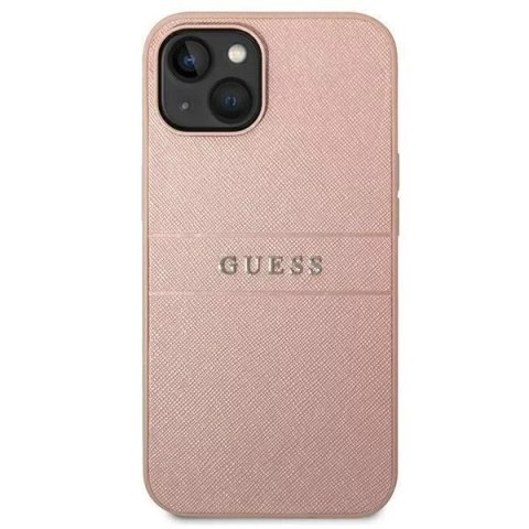 Guess Etui Guess GUHCP14MPSASBPI do Apple iPhone 14 Plus 6,7" różowy/pink Saffiano Strap Guess Etui Guess GUHCP14MPSASBPI do Apple iPhone 14 Plus 6,7" różowy/pink Saffiano Strap