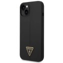 Guess Etui Guess GUHCP14SSLTGK do Apple iPhone 14 6,1" czarny/black hardcase Silicone Triangle