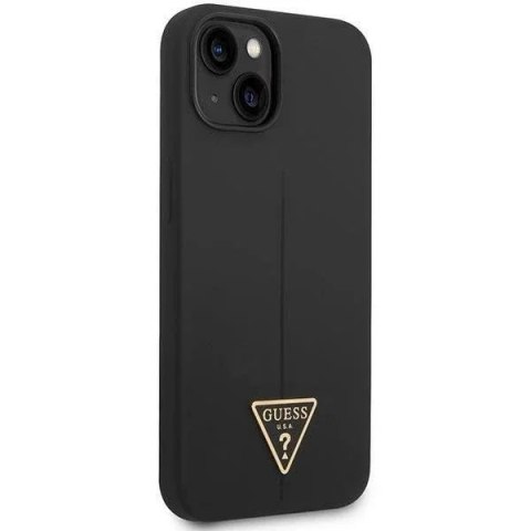 Guess Etui Guess GUHCP14SSLTGK do Apple iPhone 14 6,1" czarny/black hardcase Silicone Triangle Guess Etui Guess GUHCP14SSLTGK do Apple iPhone 14 6,1" czarny/black hardcase Silicone Triangle