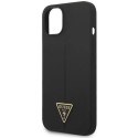 Guess Etui Guess GUHCP14SSLTGK do Apple iPhone 14 6,1" czarny/black hardcase Silicone Triangle
